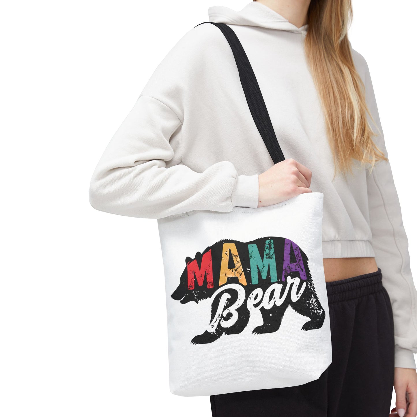 Colorful Mama Bear Tote Bag for Moms - Perfect for Mother's Day, Gifts & Everyday Use