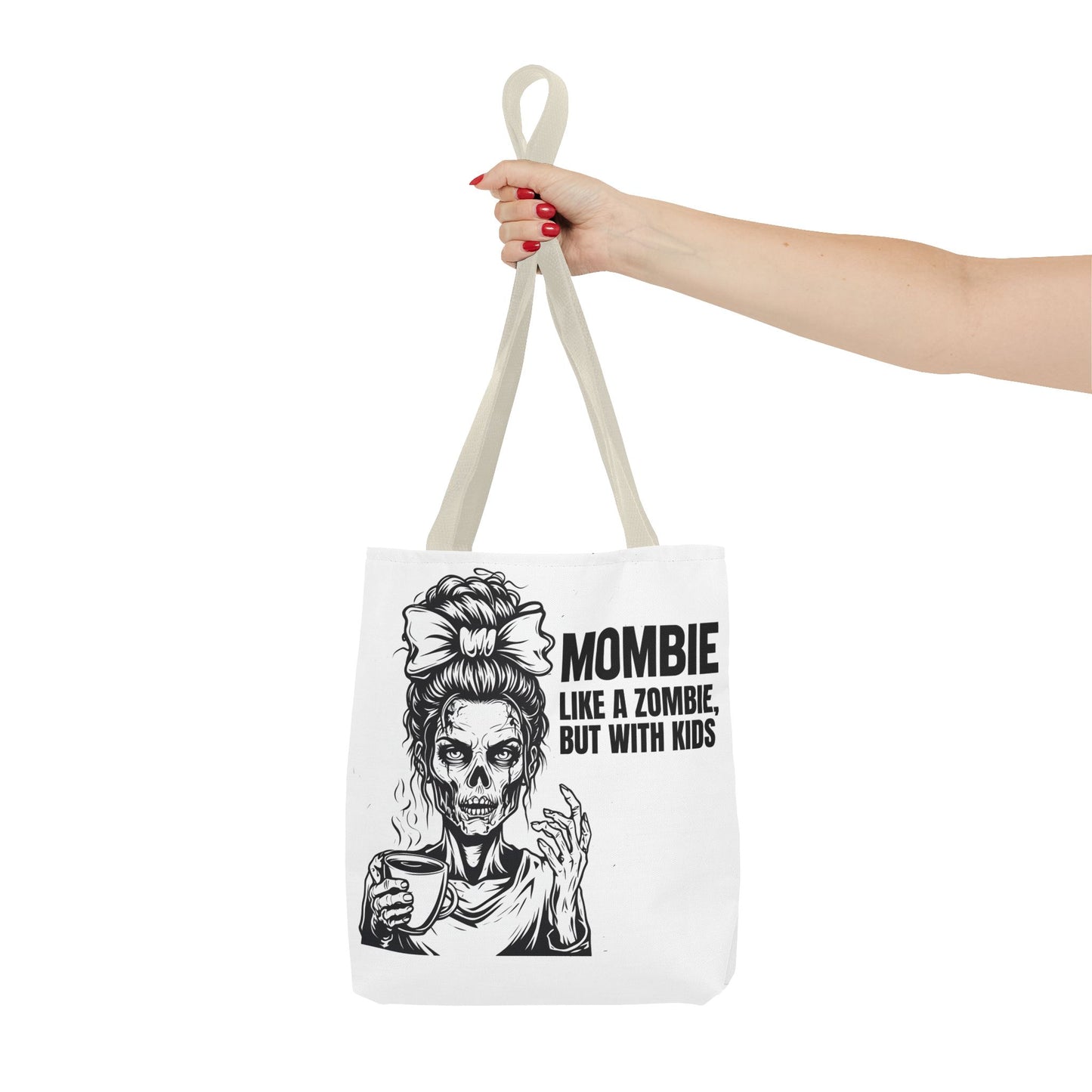Funny "Mombiel Like a Zombie, but with Kids" Tote Bag - Perfect for Moms and Mother's Day Gift Ideas