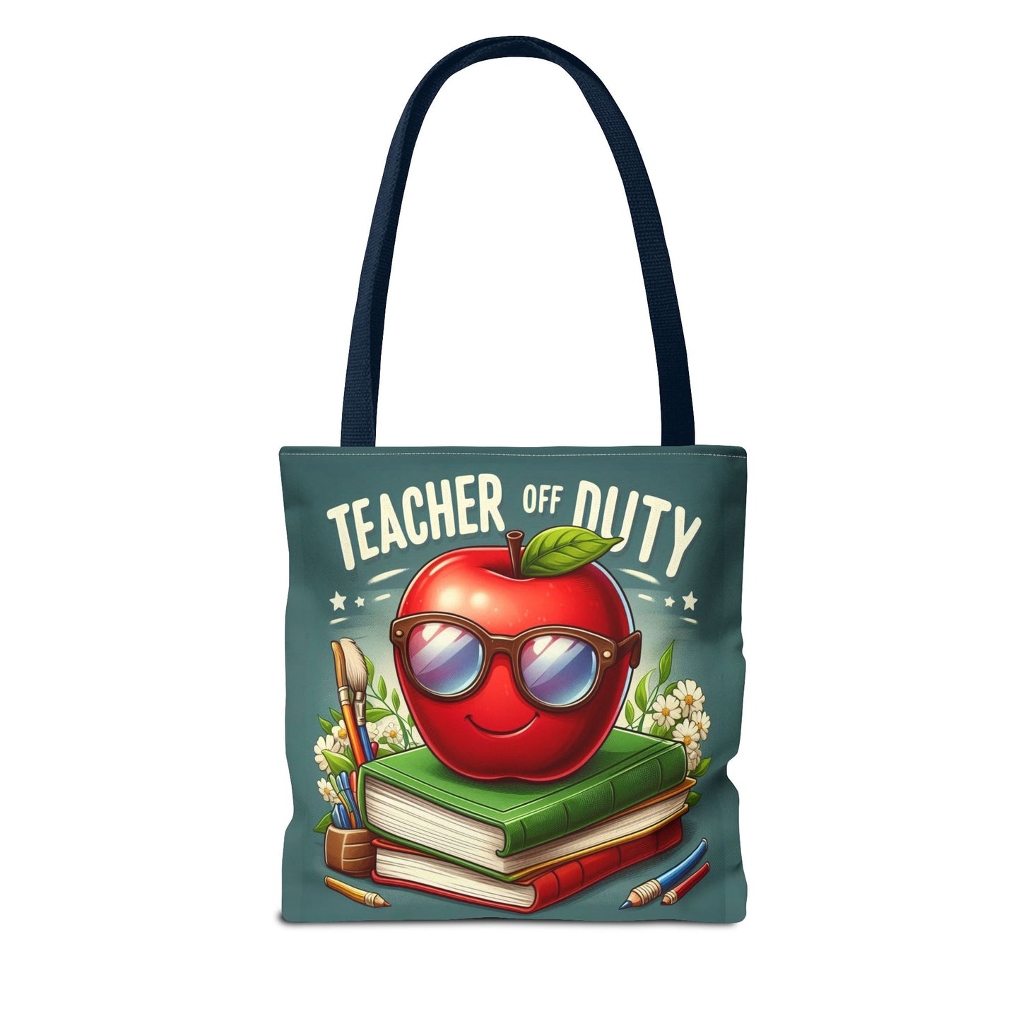 Fun Teacher Tote Bag - 'Teacher Off Duty' Design, Perfect for Back to School & Teacher Appreciation