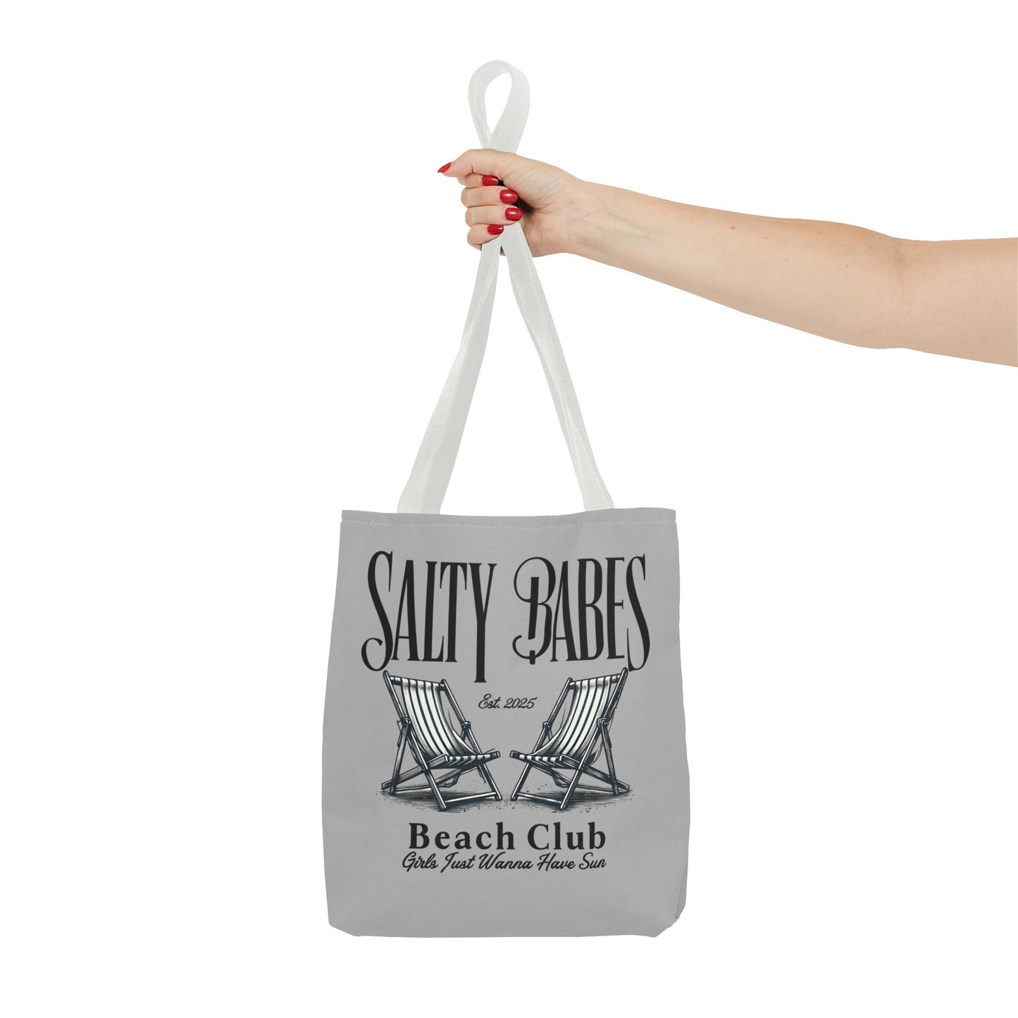 Salty Babes Beach Club Tote Bag – Perfect for Sun-Loving Women