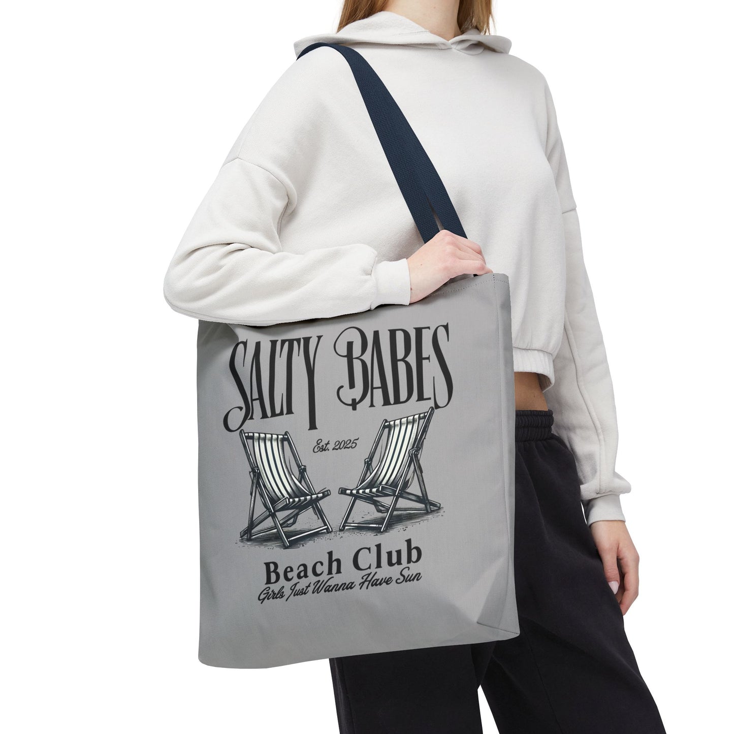 Salty Babes Beach Club Tote Bag – Perfect for Sun-Loving Women