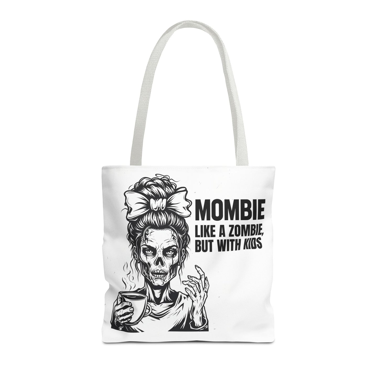 Funny "Mombiel Like a Zombie, but with Kids" Tote Bag - Perfect for Moms and Mother's Day Gift Ideas
