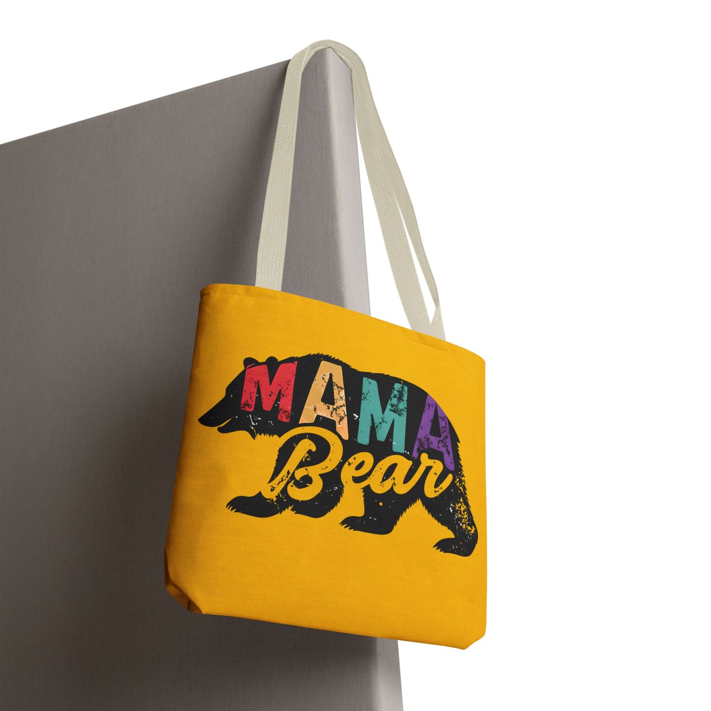 Mama Bear Tote Bag - Colorful & Fun Gift for Moms - Great for Mother's Day