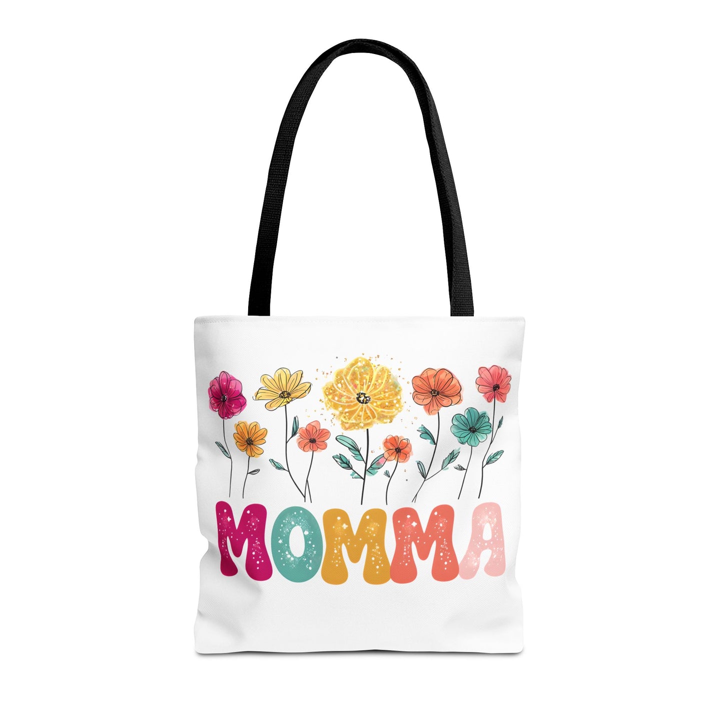 Colorful Floral Momma Tote Bag - Perfect Gift for Mother's Day & Everyday Use