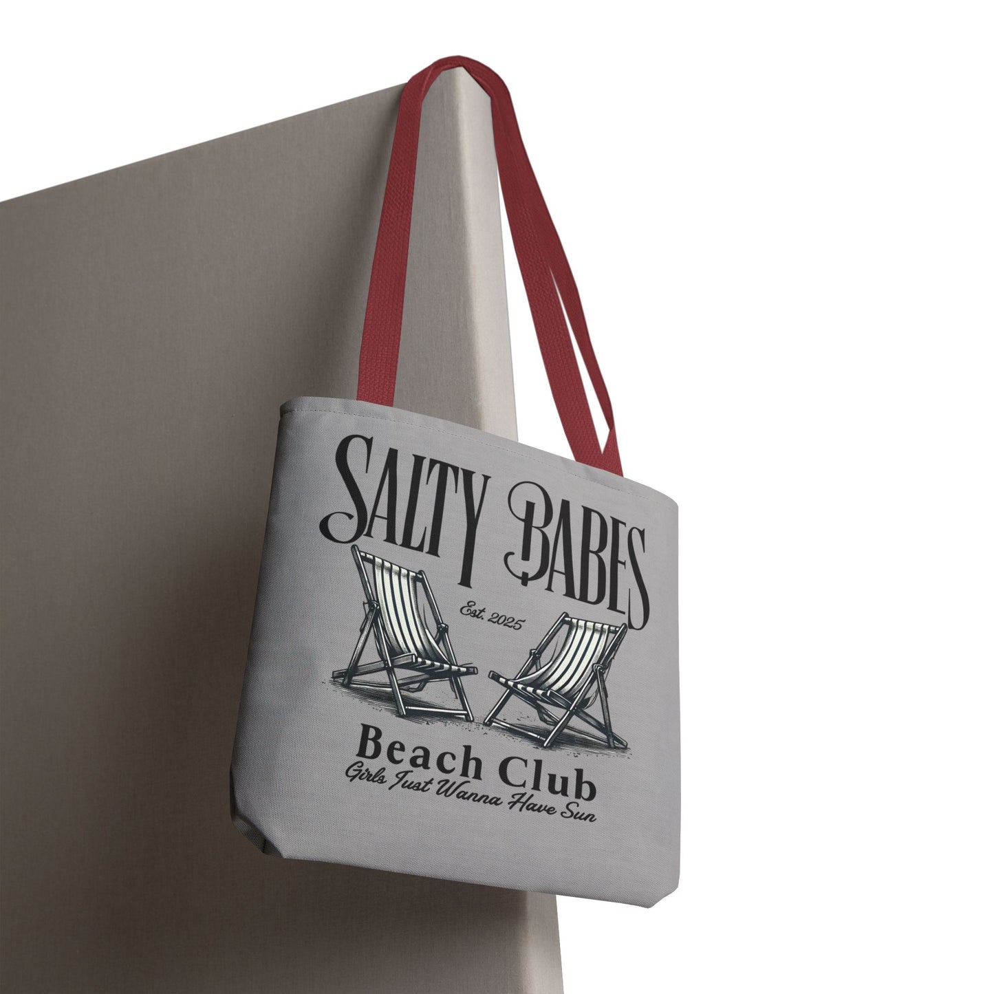 Salty Babes Beach Club Tote Bag – Perfect for Sun-Loving Women
