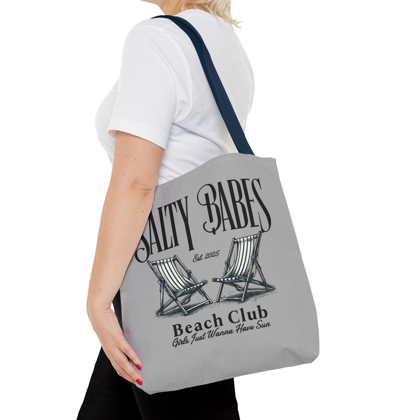 Salty Babes Beach Club Tote Bag – Perfect for Sun-Loving Women