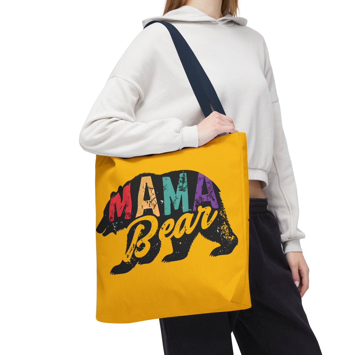 Mama Bear Tote Bag - Colorful & Fun Gift for Moms - Great for Mother's Day