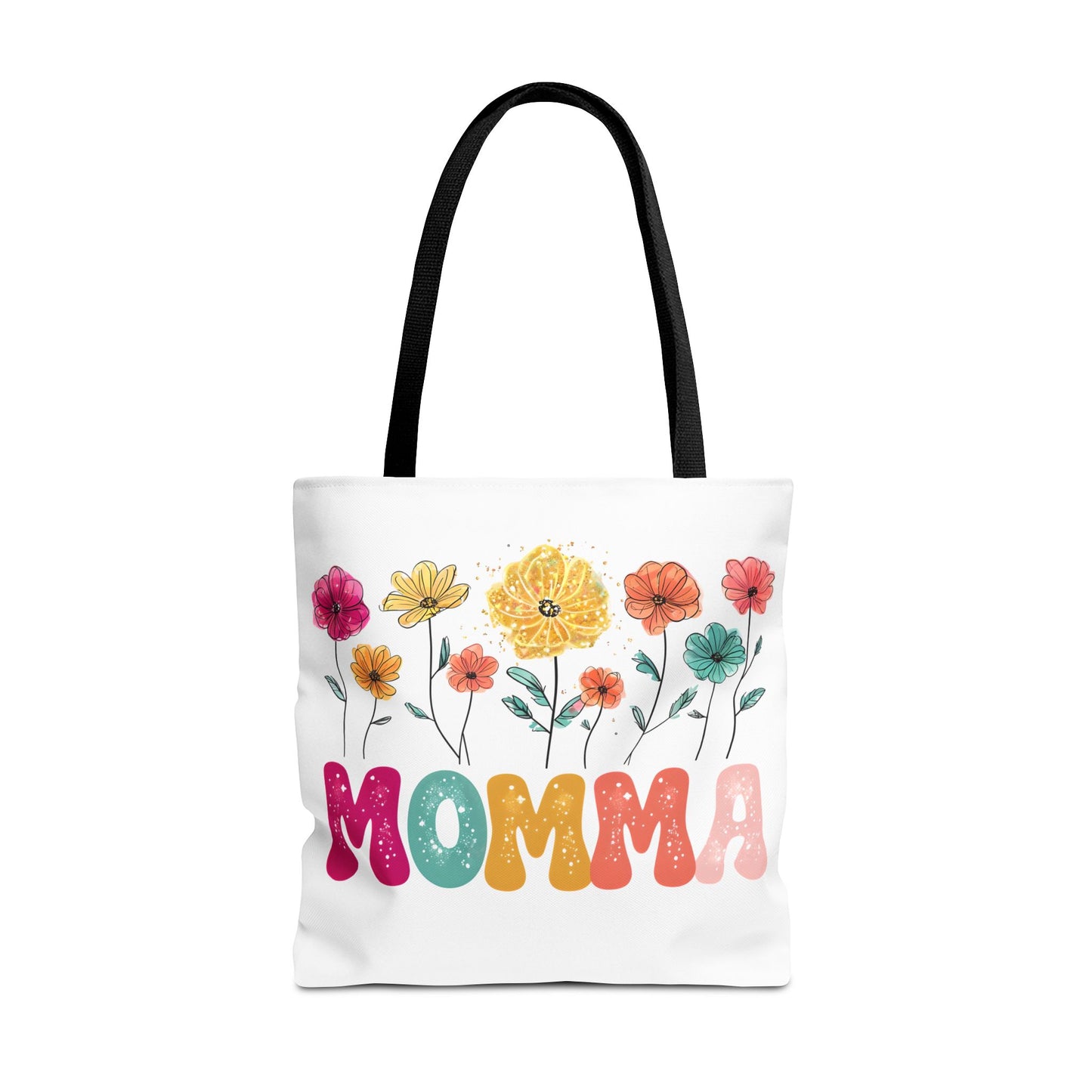 Colorful Floral Momma Tote Bag - Perfect Gift for Mother's Day & Everyday Use