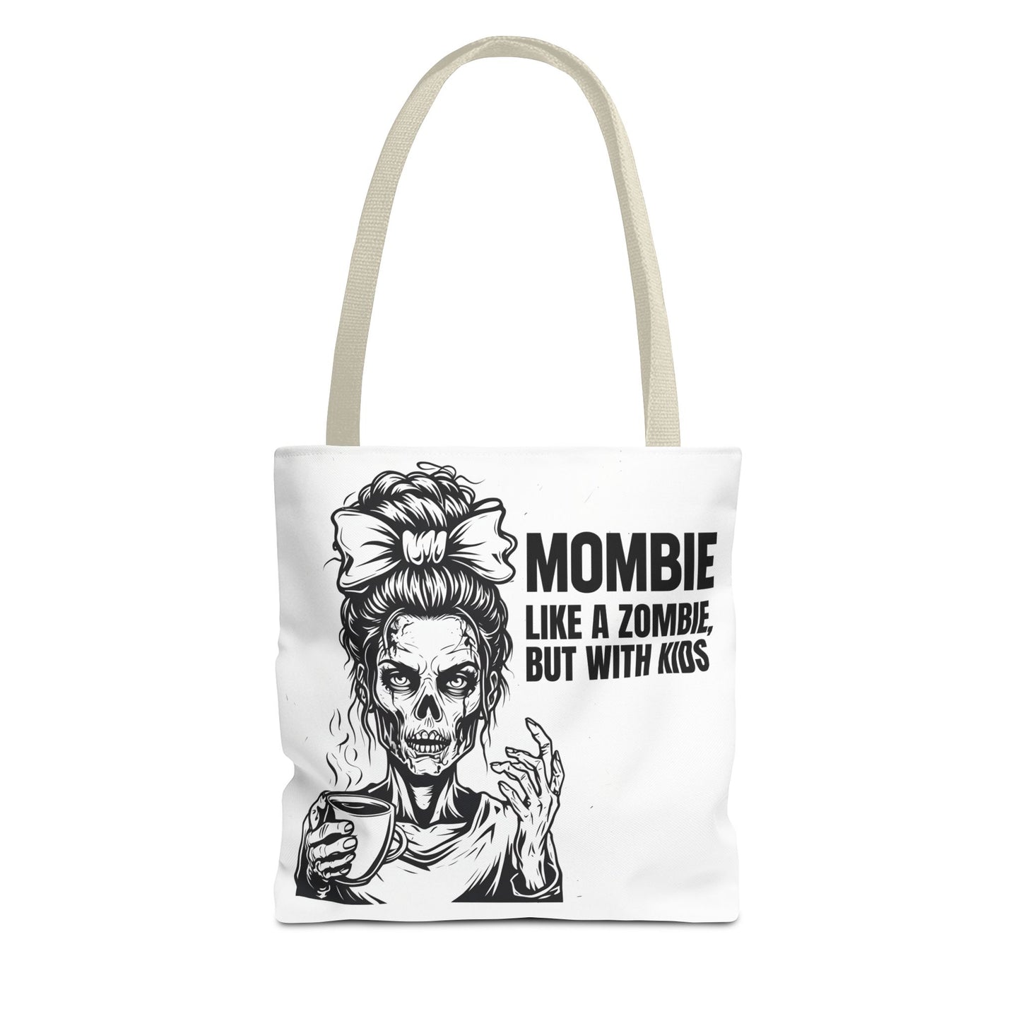 Funny "Mombiel Like a Zombie, but with Kids" Tote Bag - Perfect for Moms and Mother's Day Gift Ideas