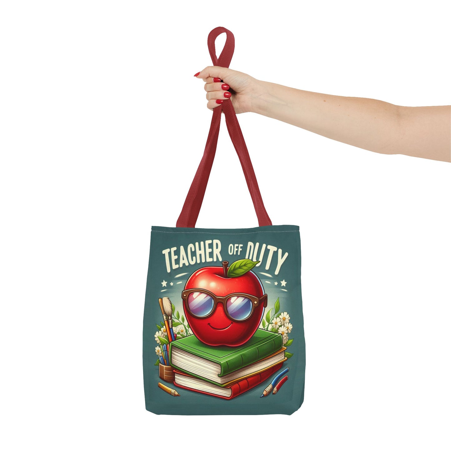 Fun Teacher Tote Bag - 'Teacher Off Duty' Design, Perfect for Back to School & Teacher Appreciation