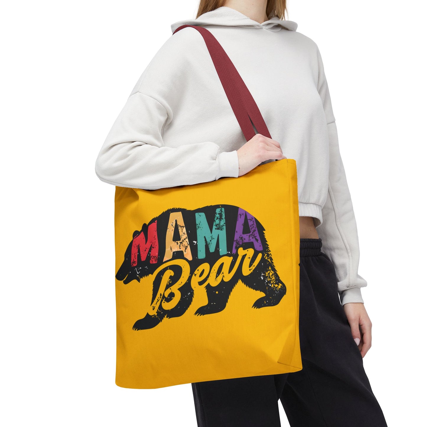 Mama Bear Tote Bag - Colorful & Fun Gift for Moms - Great for Mother's Day