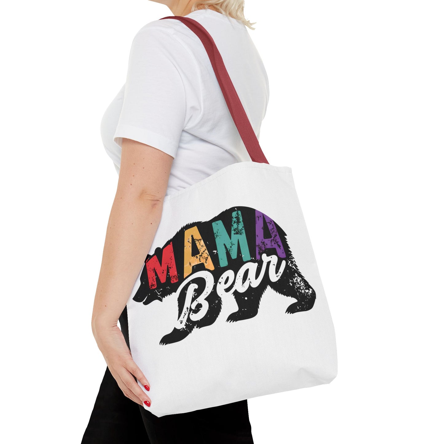 Colorful Mama Bear Tote Bag for Moms - Perfect for Mother's Day, Gifts & Everyday Use