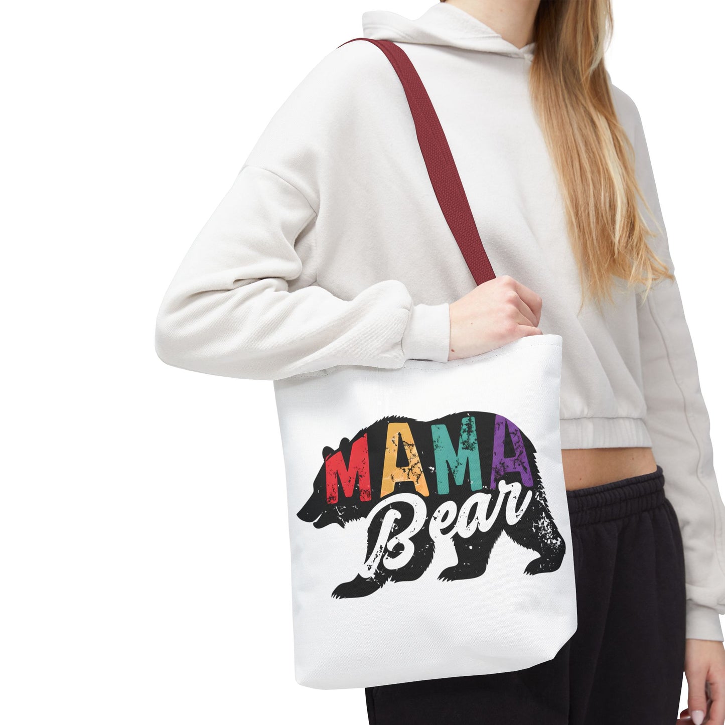 Colorful Mama Bear Tote Bag for Moms - Perfect for Mother's Day, Gifts & Everyday Use