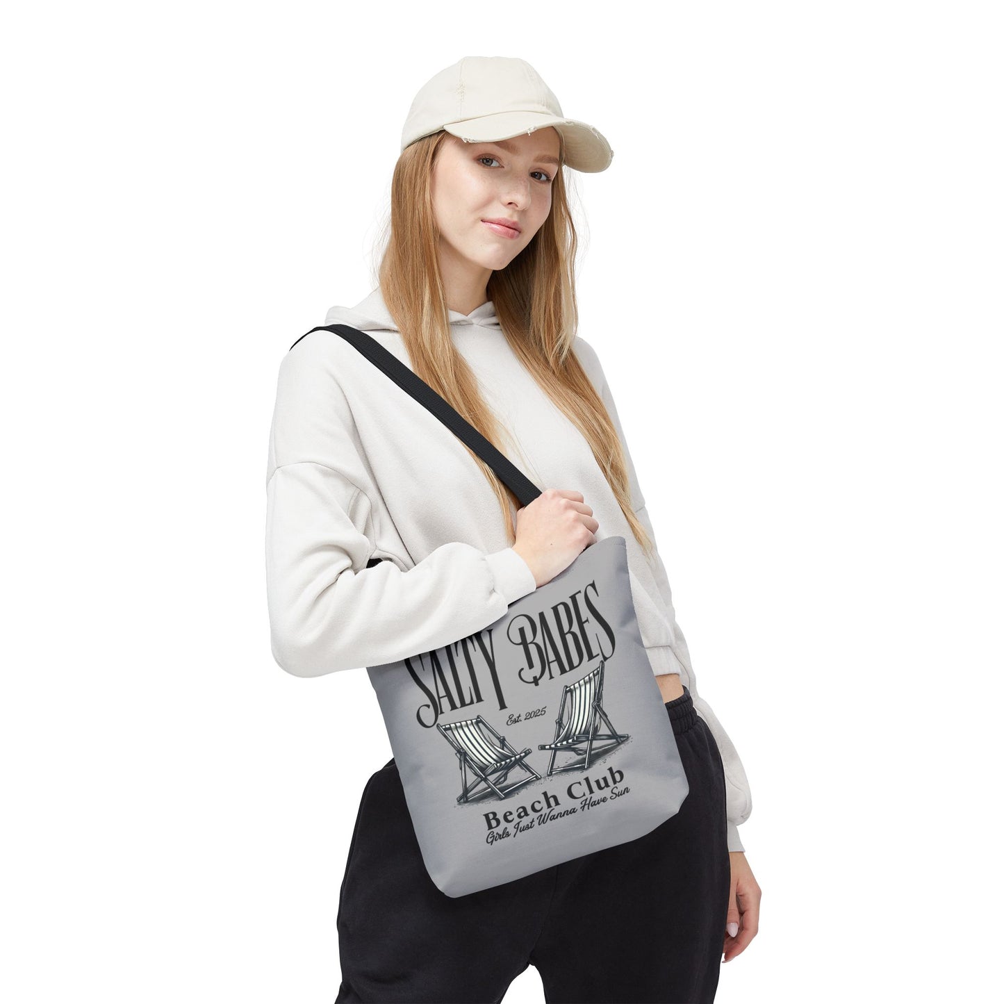 Salty Babes Beach Club Tote Bag – Perfect for Sun-Loving Women