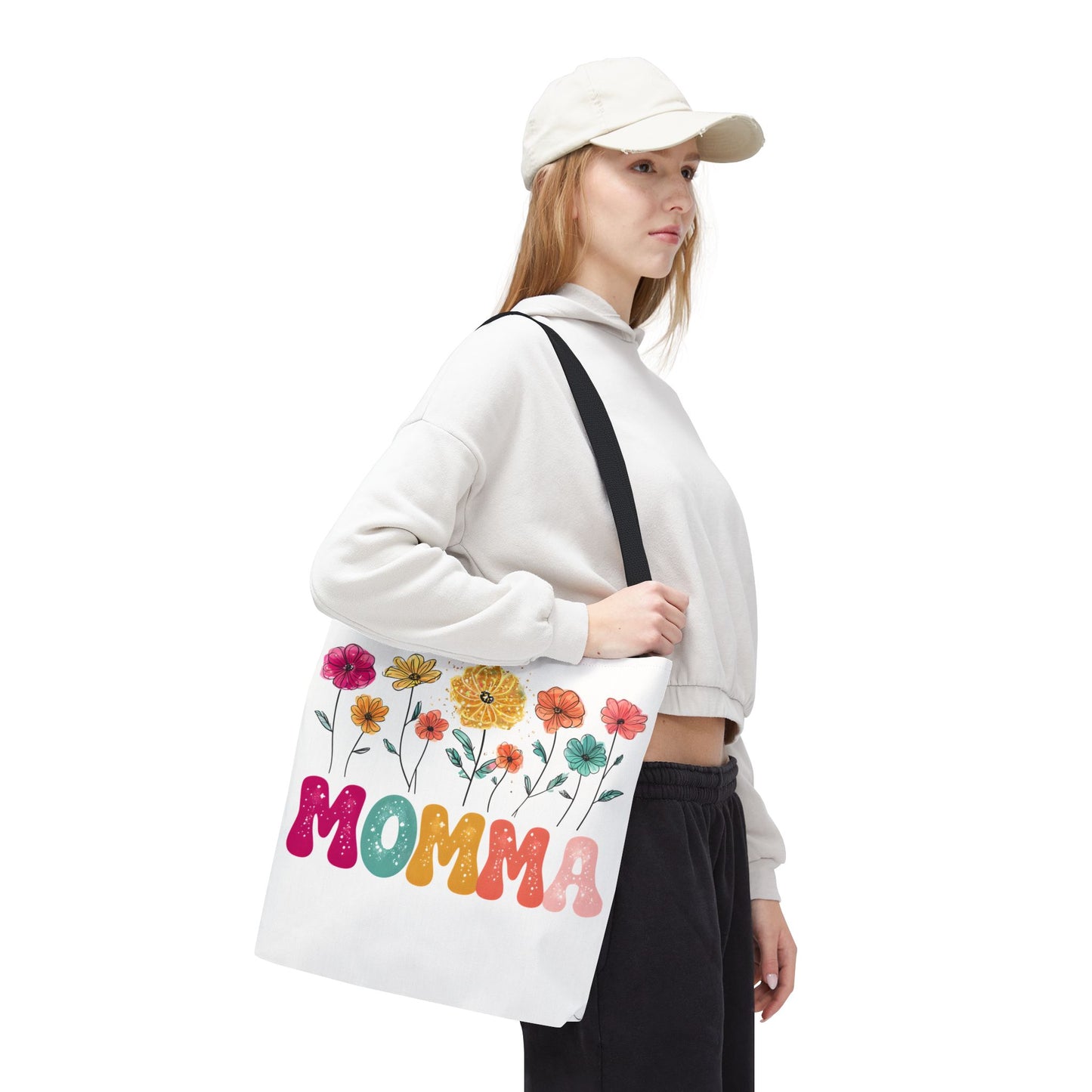 Colorful Floral Momma Tote Bag - Perfect Gift for Mother's Day & Everyday Use