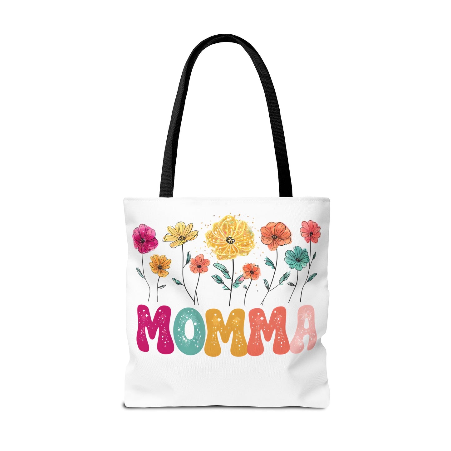 Colorful Floral Momma Tote Bag - Perfect Gift for Mother's Day & Everyday Use