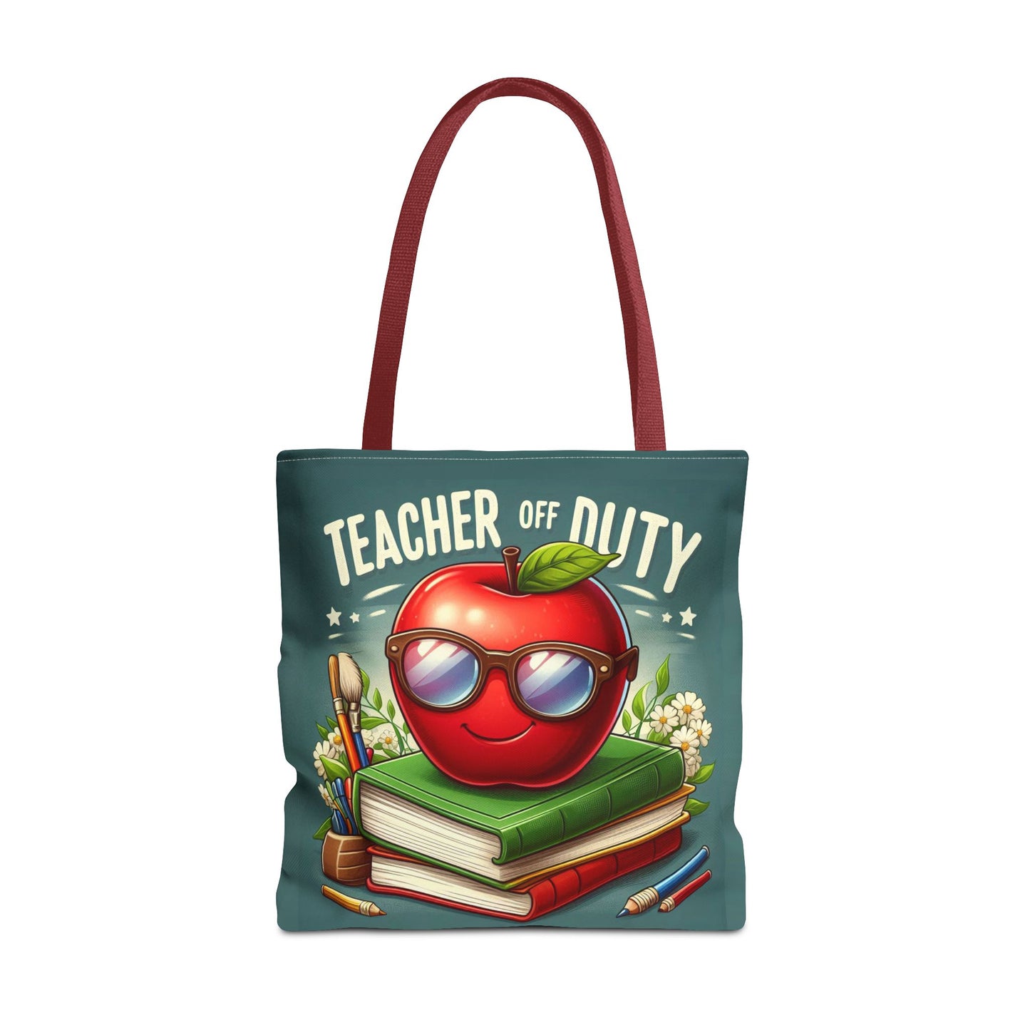Fun Teacher Tote Bag - 'Teacher Off Duty' Design, Perfect for Back to School & Teacher Appreciation