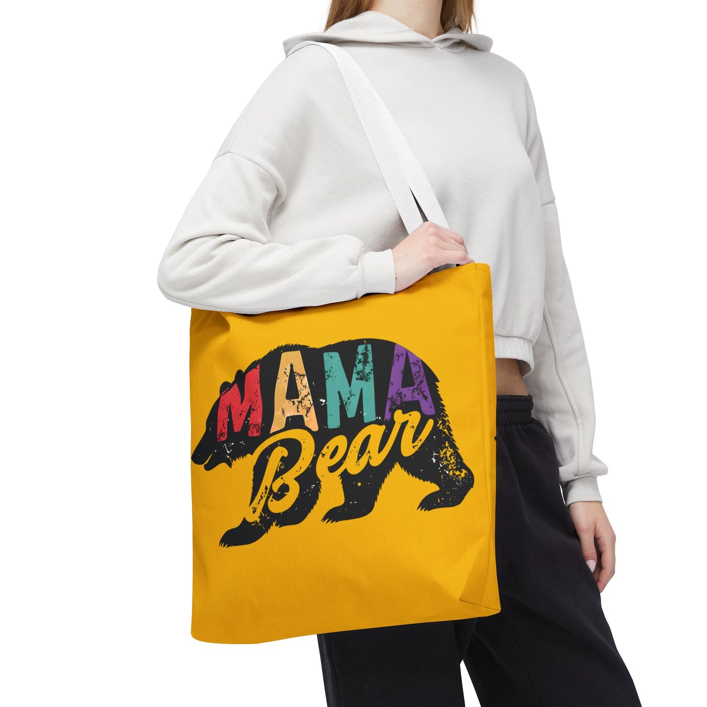 Mama Bear Tote Bag - Colorful & Fun Gift for Moms - Great for Mother's Day