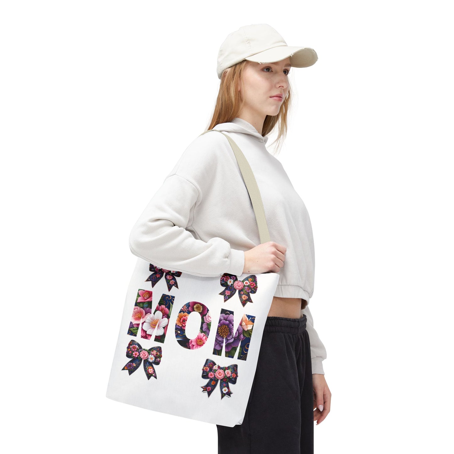 Floral Mom Tote Bag - Perfect Gift for Mother's Day and Everyday Use