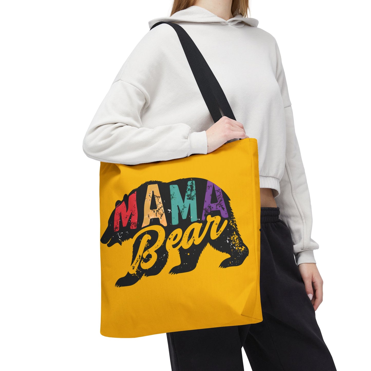 Mama Bear Tote Bag - Colorful & Fun Gift for Moms - Great for Mother's Day