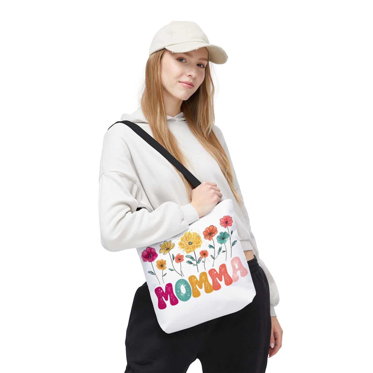 Colorful Floral Momma Tote Bag - Perfect Gift for Mother's Day & Everyday Use