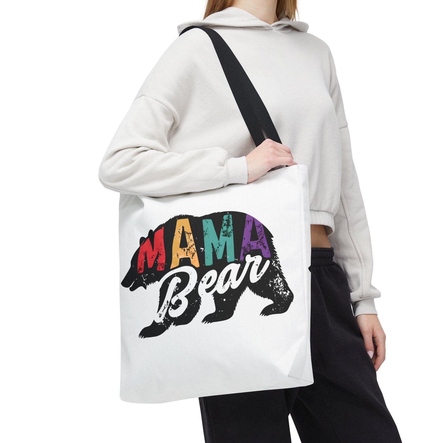 Colorful Mama Bear Tote Bag for Moms - Perfect for Mother's Day, Gifts & Everyday Use