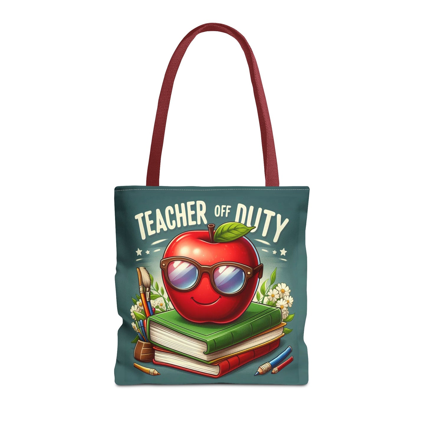 Fun Teacher Tote Bag - 'Teacher Off Duty' Design, Perfect for Back to School & Teacher Appreciation