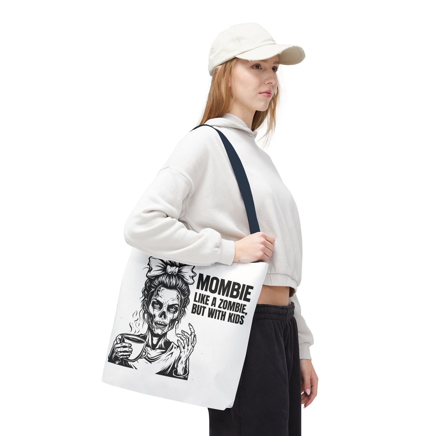 Funny "Mombiel Like a Zombie, but with Kids" Tote Bag - Perfect for Moms and Mother's Day Gift Ideas