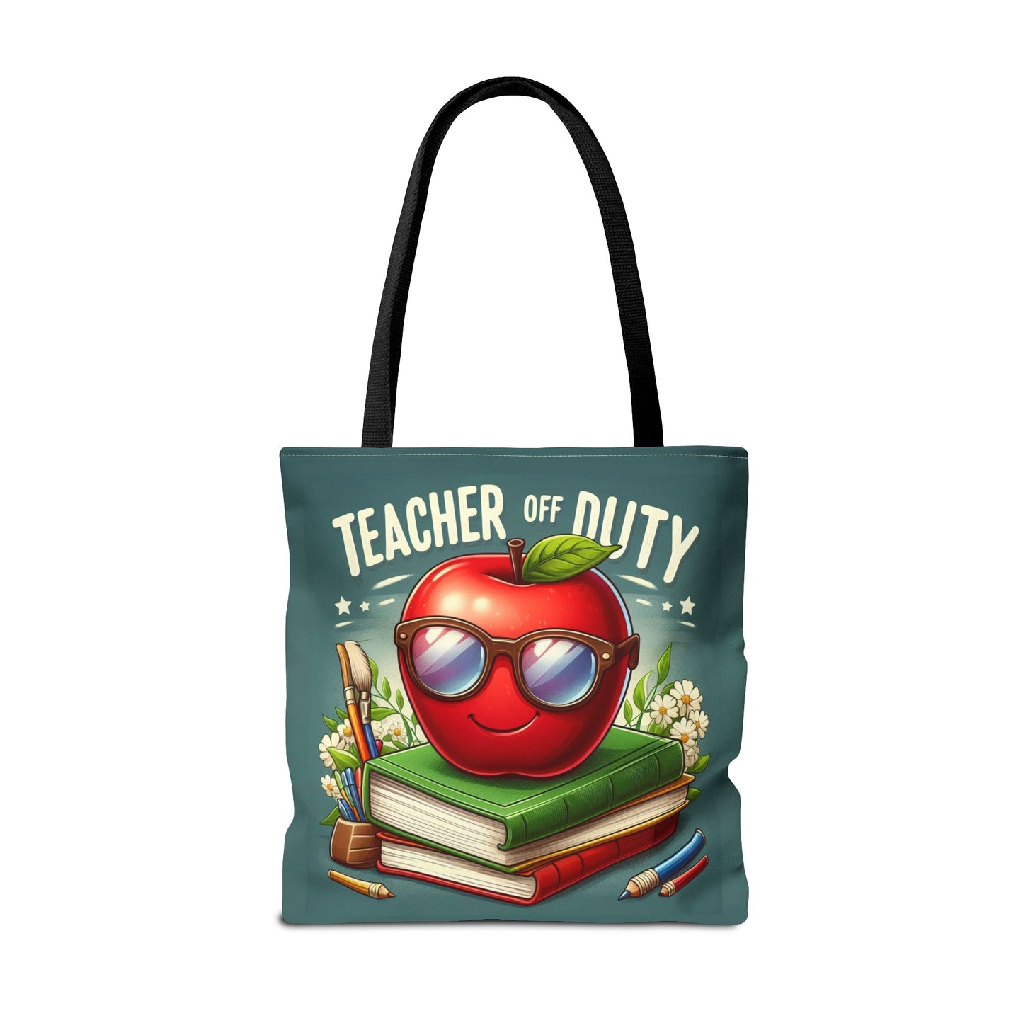 Fun Teacher Tote Bag - 'Teacher Off Duty' Design, Perfect for Back to School & Teacher Appreciation