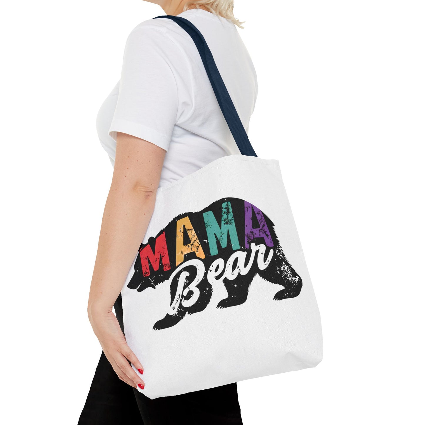 Colorful Mama Bear Tote Bag for Moms - Perfect for Mother's Day, Gifts & Everyday Use