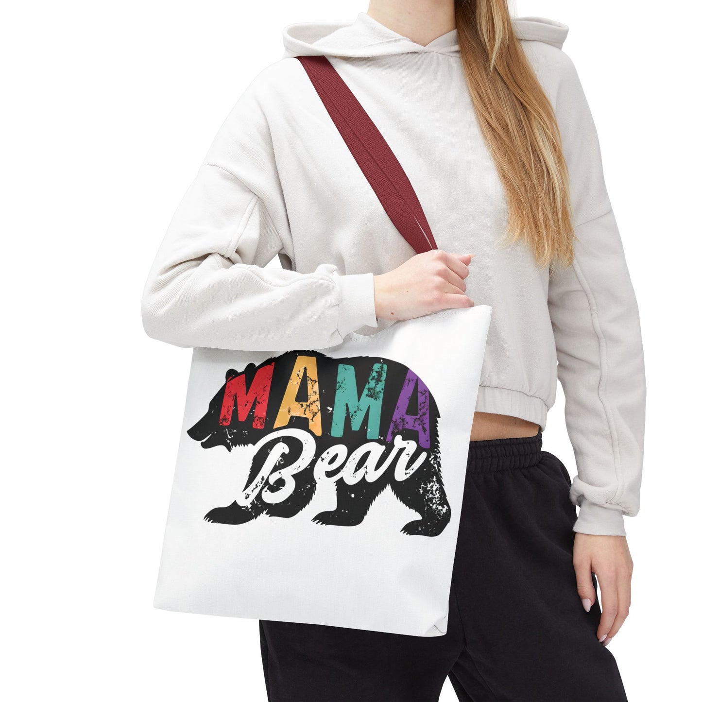 Colorful Mama Bear Tote Bag for Moms - Perfect for Mother's Day, Gifts & Everyday Use