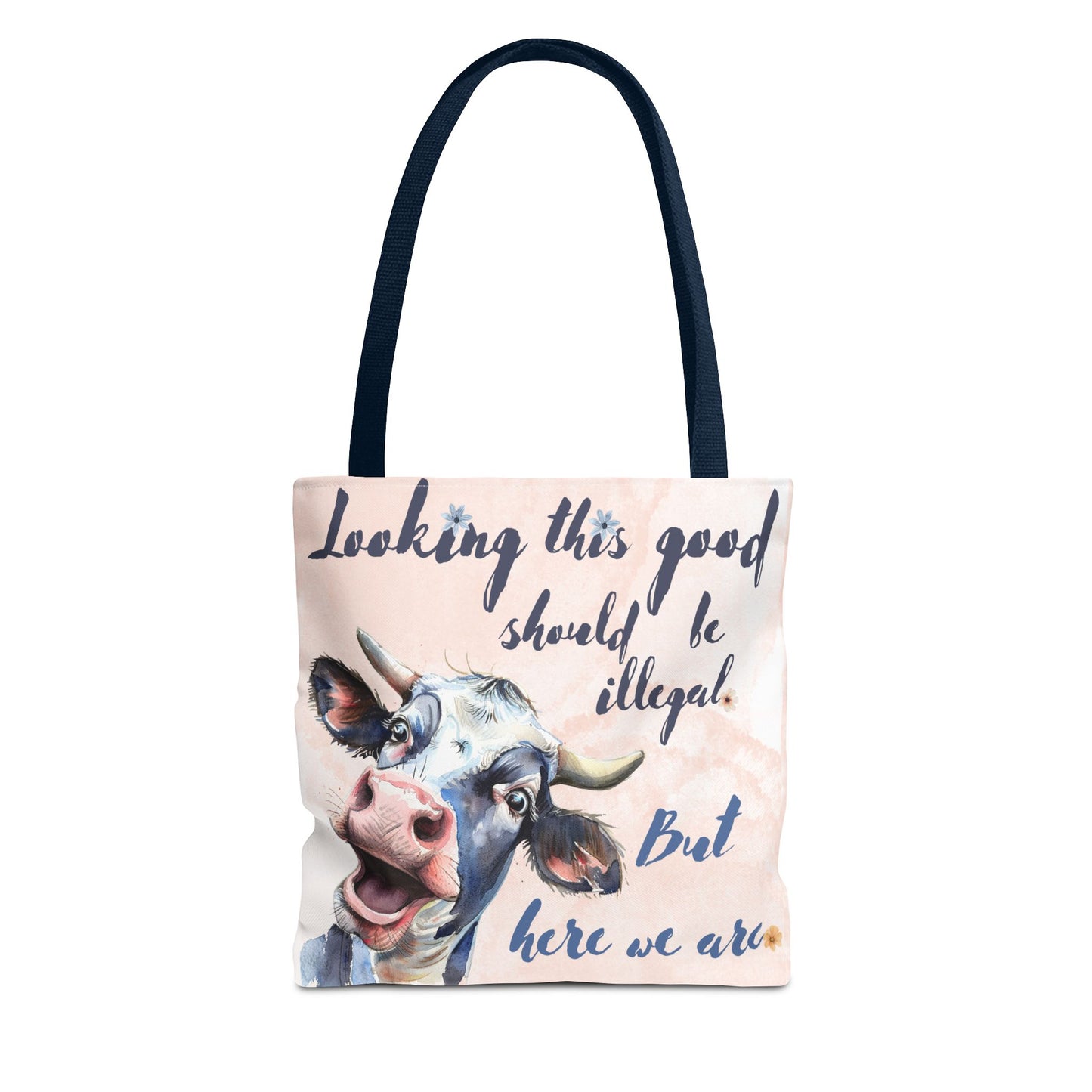 Humorous Cow Tote Bag - 'Looking This Good Should Be Illegal' - Gift Idea