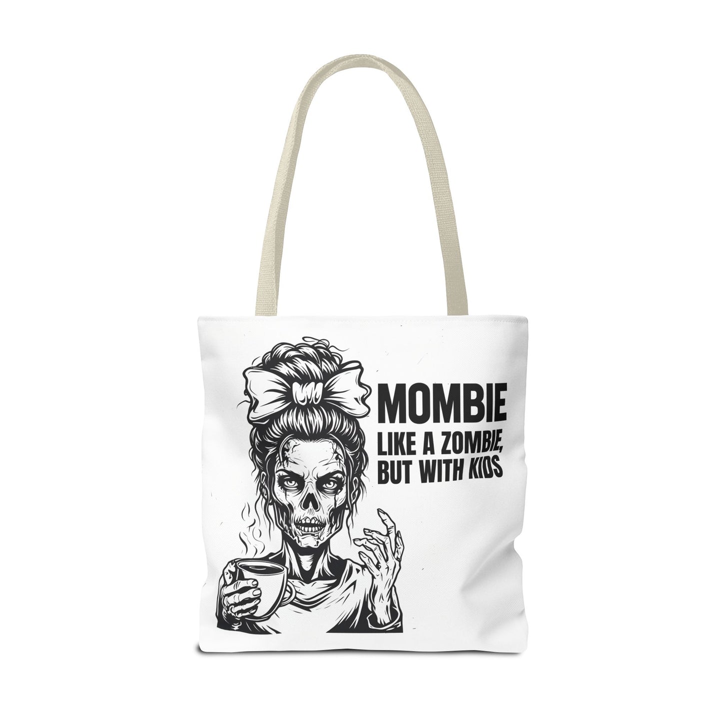 Funny "Mombiel Like a Zombie, but with Kids" Tote Bag - Perfect for Moms and Mother's Day Gift Ideas