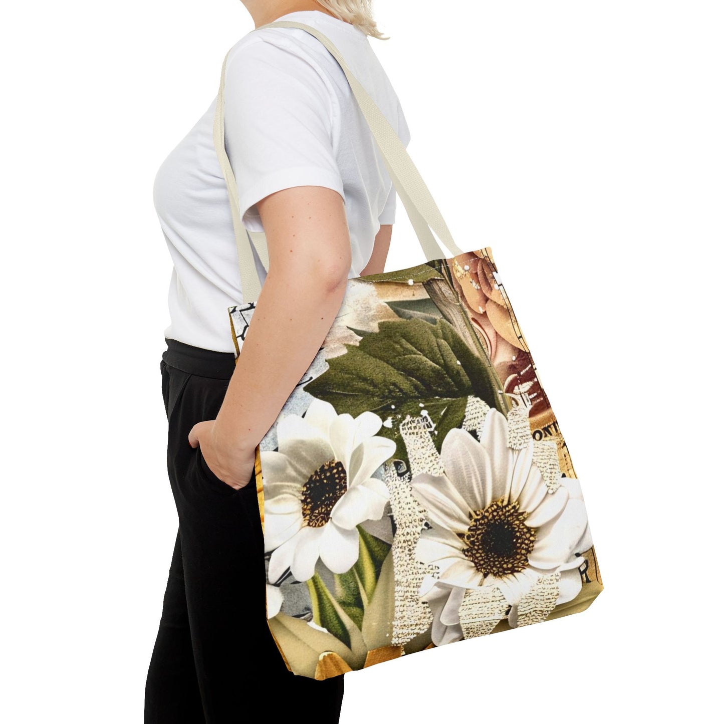 Floral Sunflower Tote Bag - Perfect for Summer Outings & Eco-Friendly Style - Great Mother's Day Gift