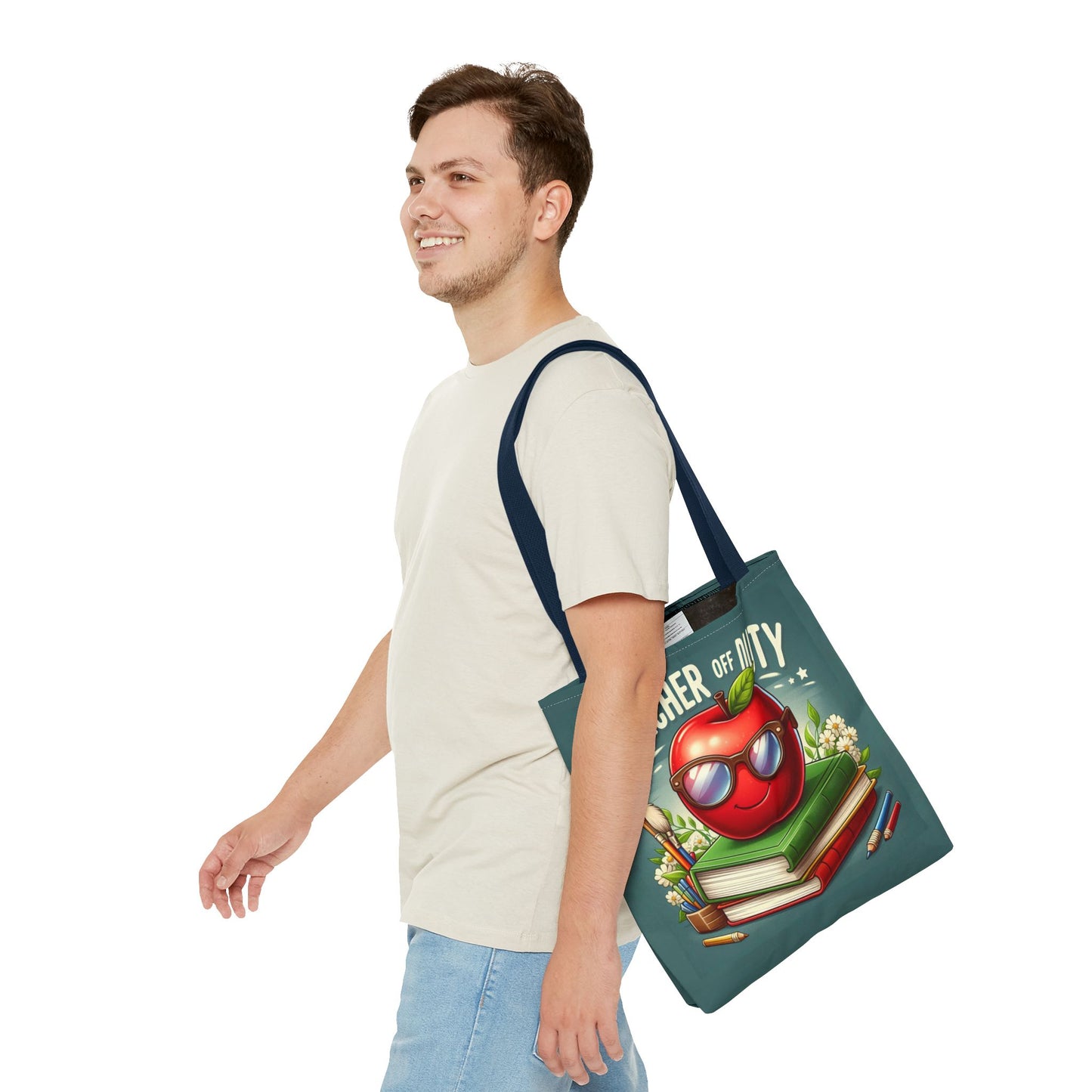 Fun Teacher Tote Bag - 'Teacher Off Duty' Design, Perfect for Back to School & Teacher Appreciation
