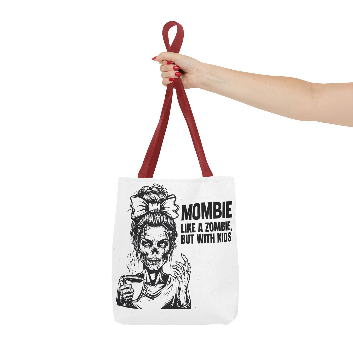Funny "Mombiel Like a Zombie, but with Kids" Tote Bag - Perfect for Moms and Mother's Day Gift Ideas