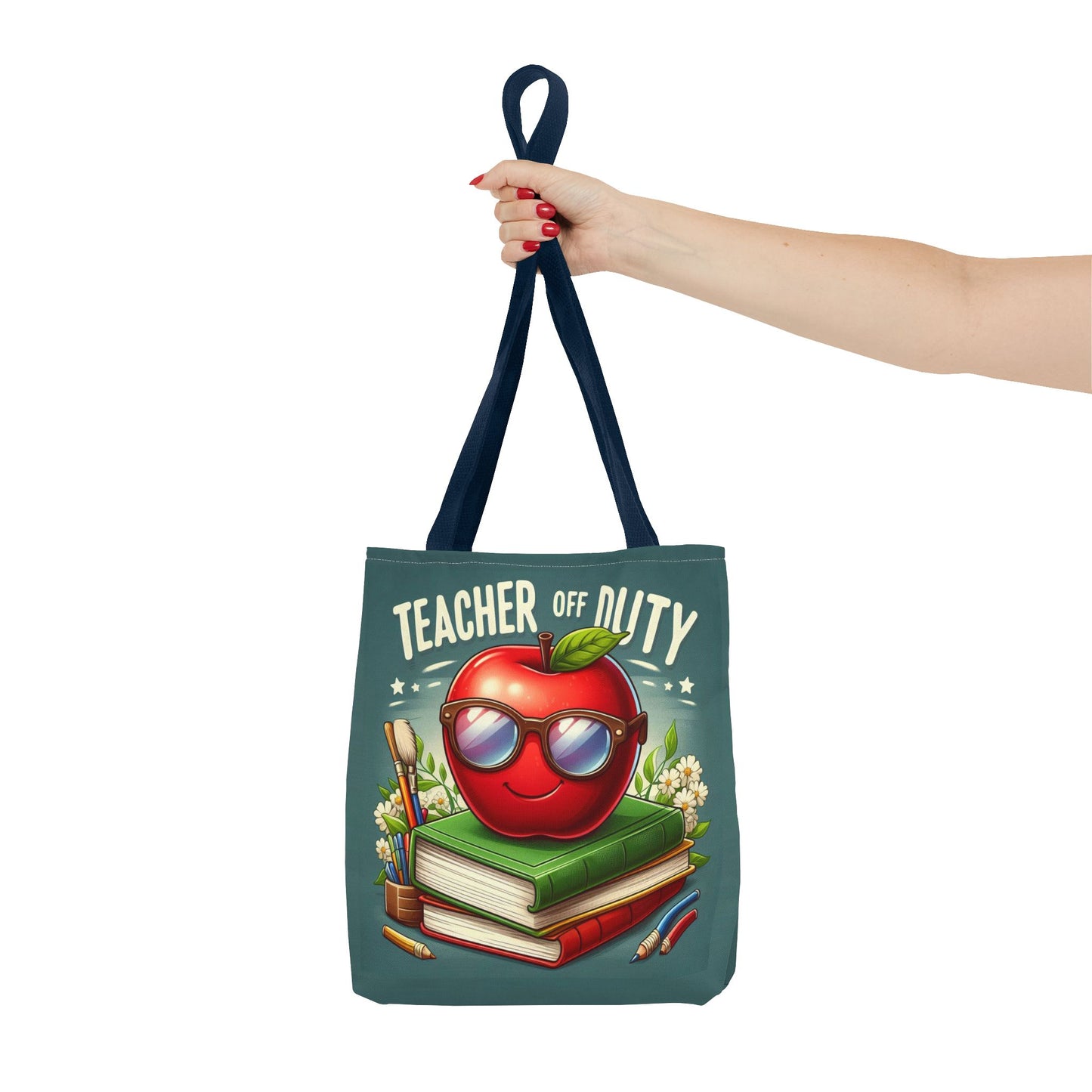 Fun Teacher Tote Bag - 'Teacher Off Duty' Design, Perfect for Back to School & Teacher Appreciation