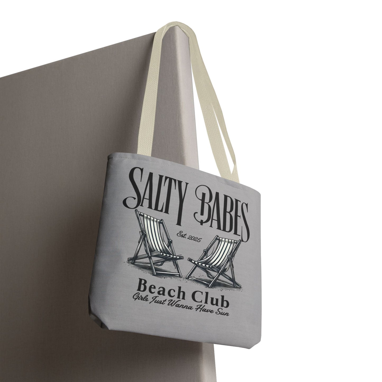 Salty Babes Beach Club Tote Bag – Perfect for Sun-Loving Women