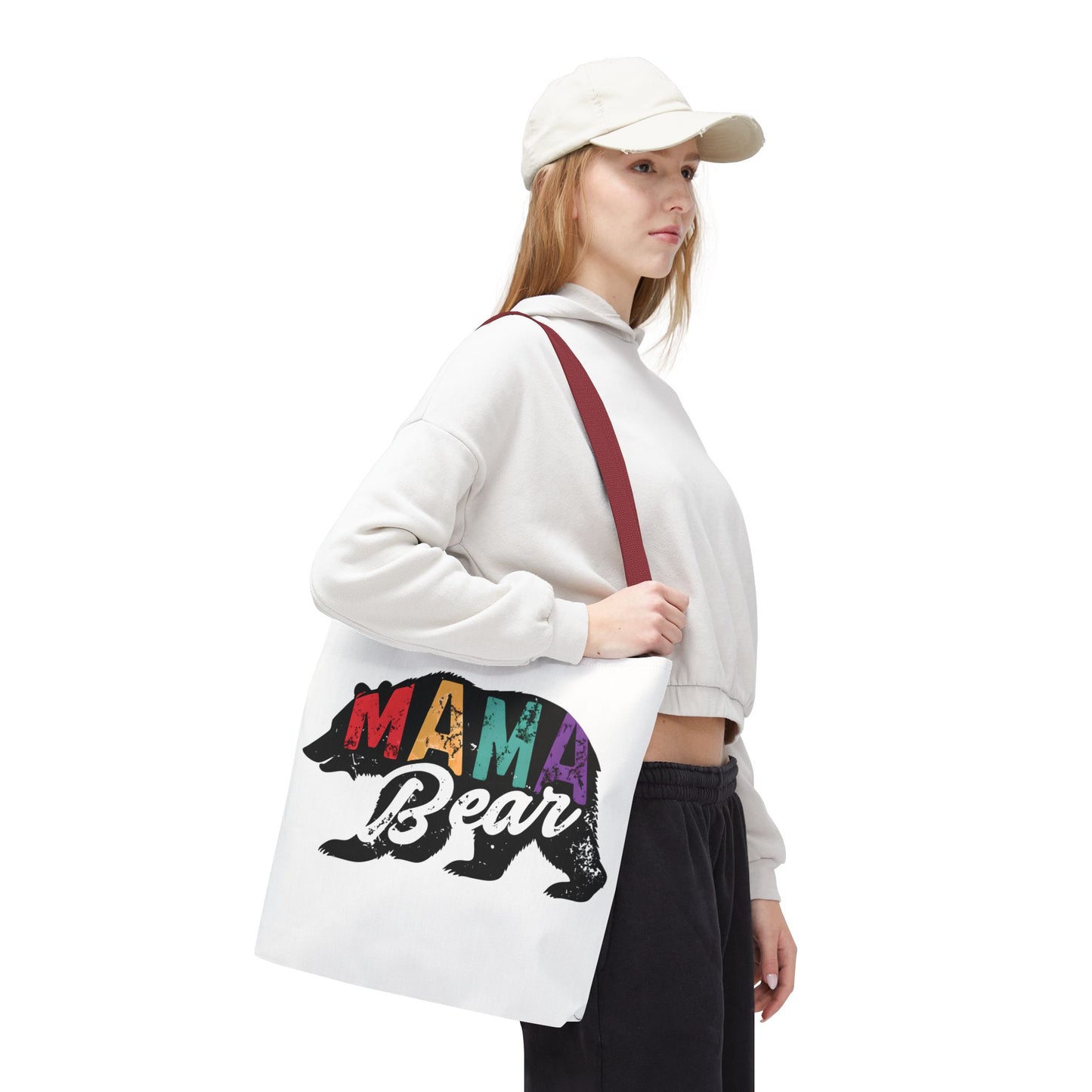 Colorful Mama Bear Tote Bag for Moms - Perfect for Mother's Day, Gifts & Everyday Use