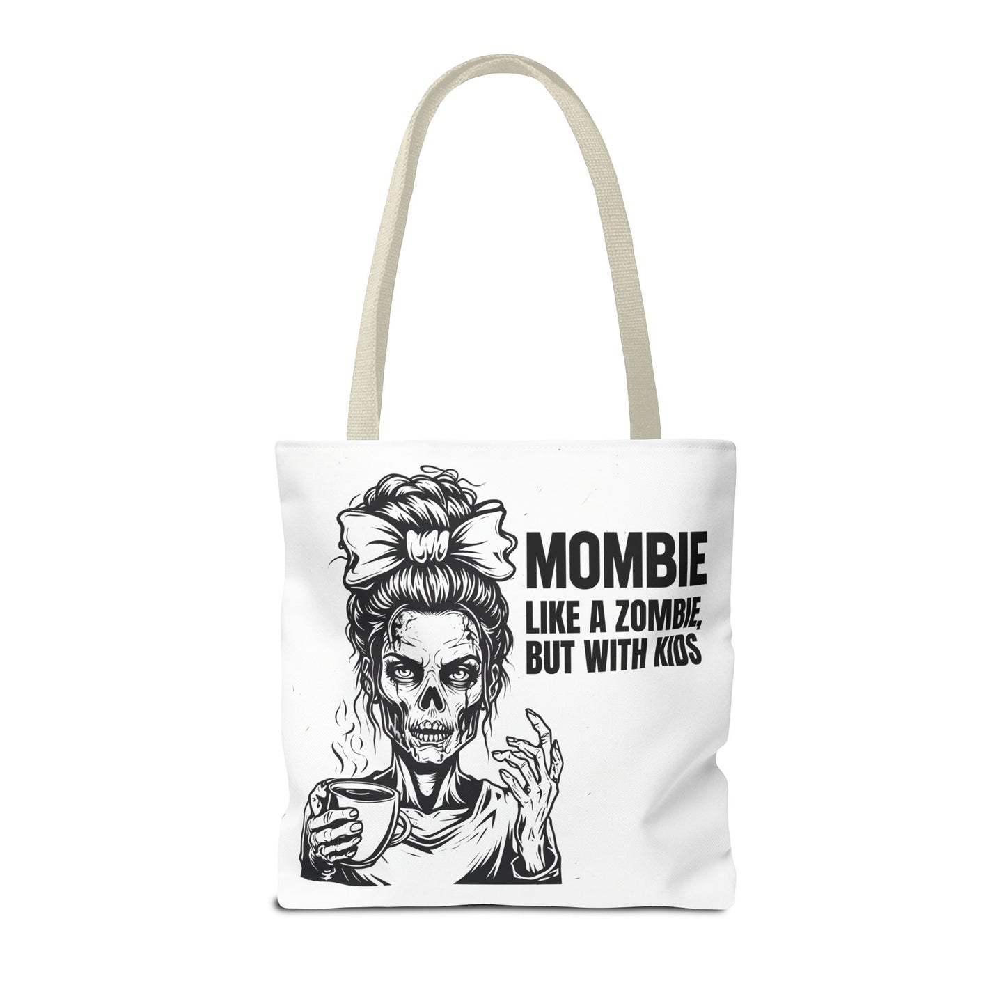 Funny "Mombiel Like a Zombie, but with Kids" Tote Bag - Perfect for Moms and Mother's Day Gift Ideas