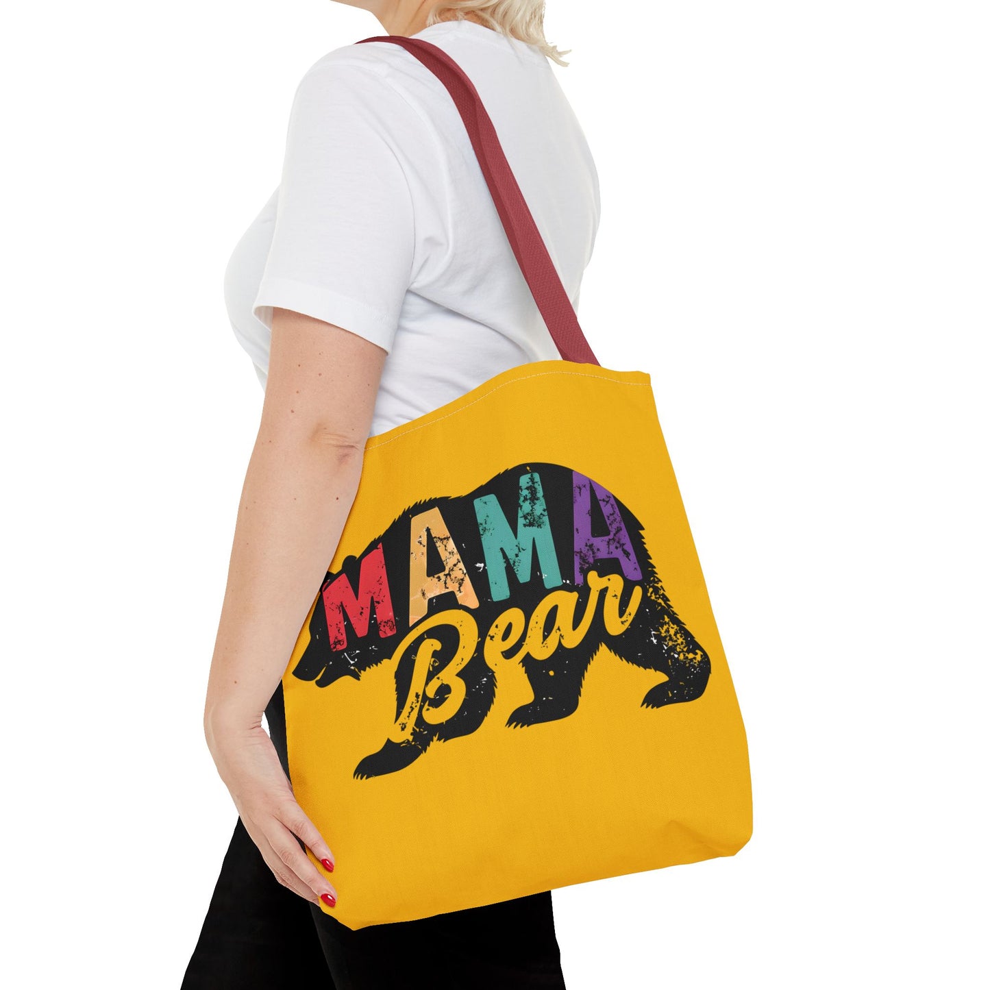 Mama Bear Tote Bag - Colorful & Fun Gift for Moms - Great for Mother's Day