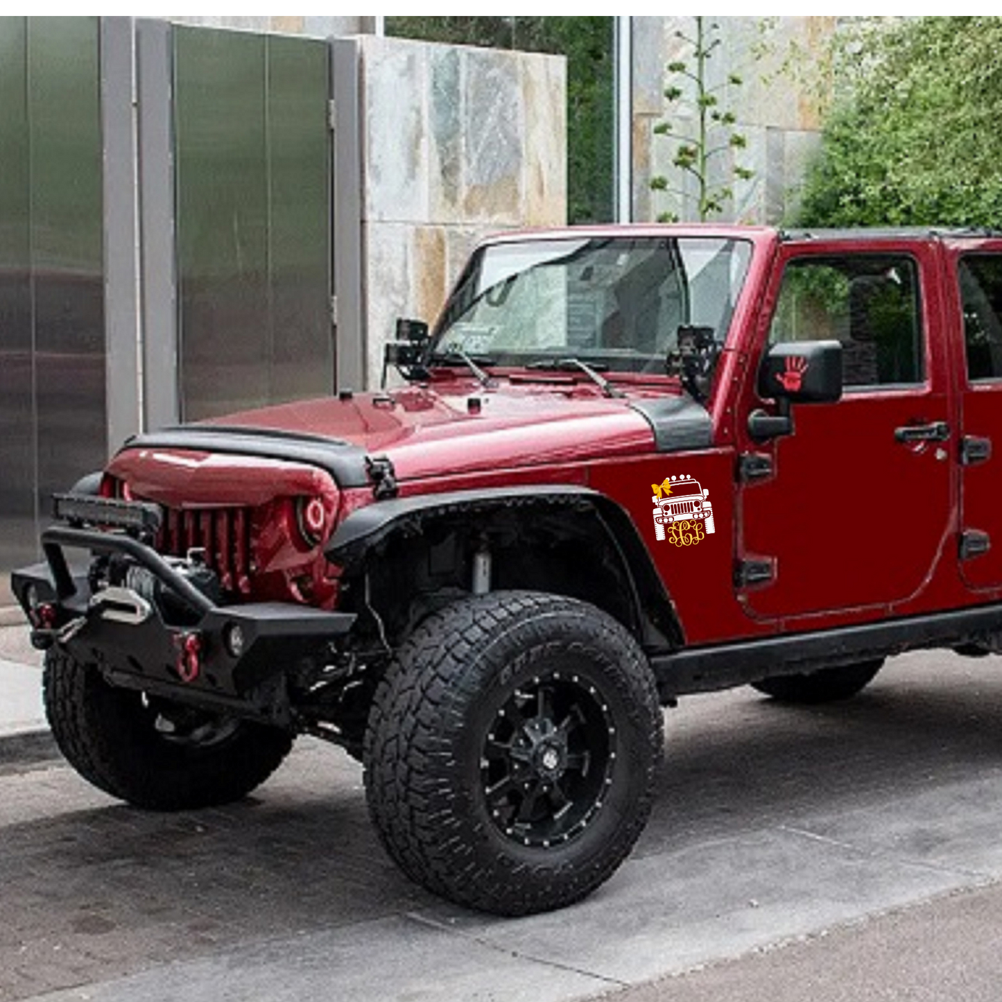 Customizable Jeep with Personalized Monogram and Optional Bow - Tailored JEEP Design with monogram
