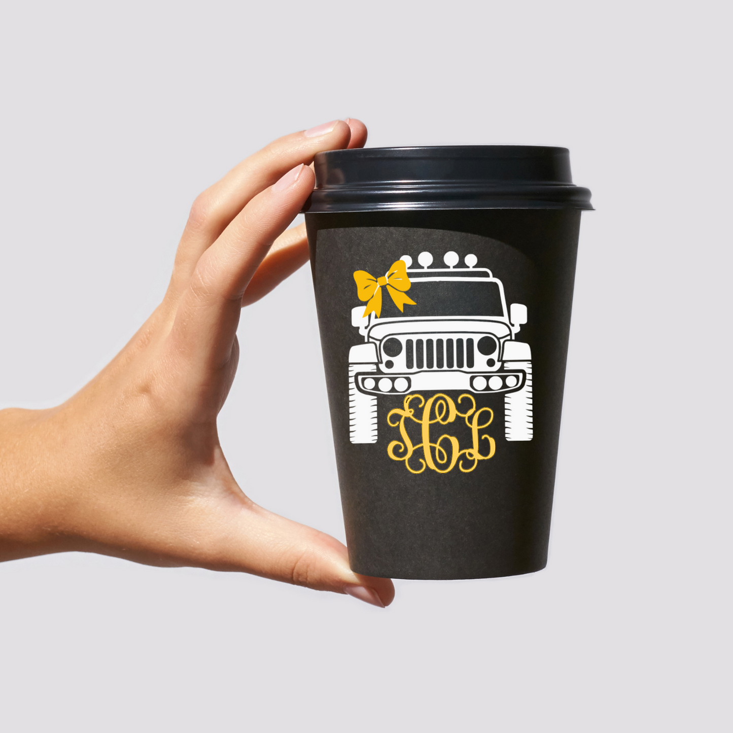 Customizable Jeep with Personalized Monogram and Optional Bow - Tailored JEEP Design with monogram