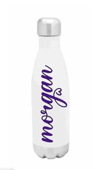 Vinyl Name Decal with heart for Water bottle/ Name Decal with Heart Car Window/Name sticker sports bottle school supplies/Custom Vinyl decal