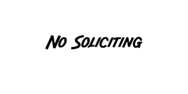NO SOLICITING BUSINESS decal Business window decal Business Door decal