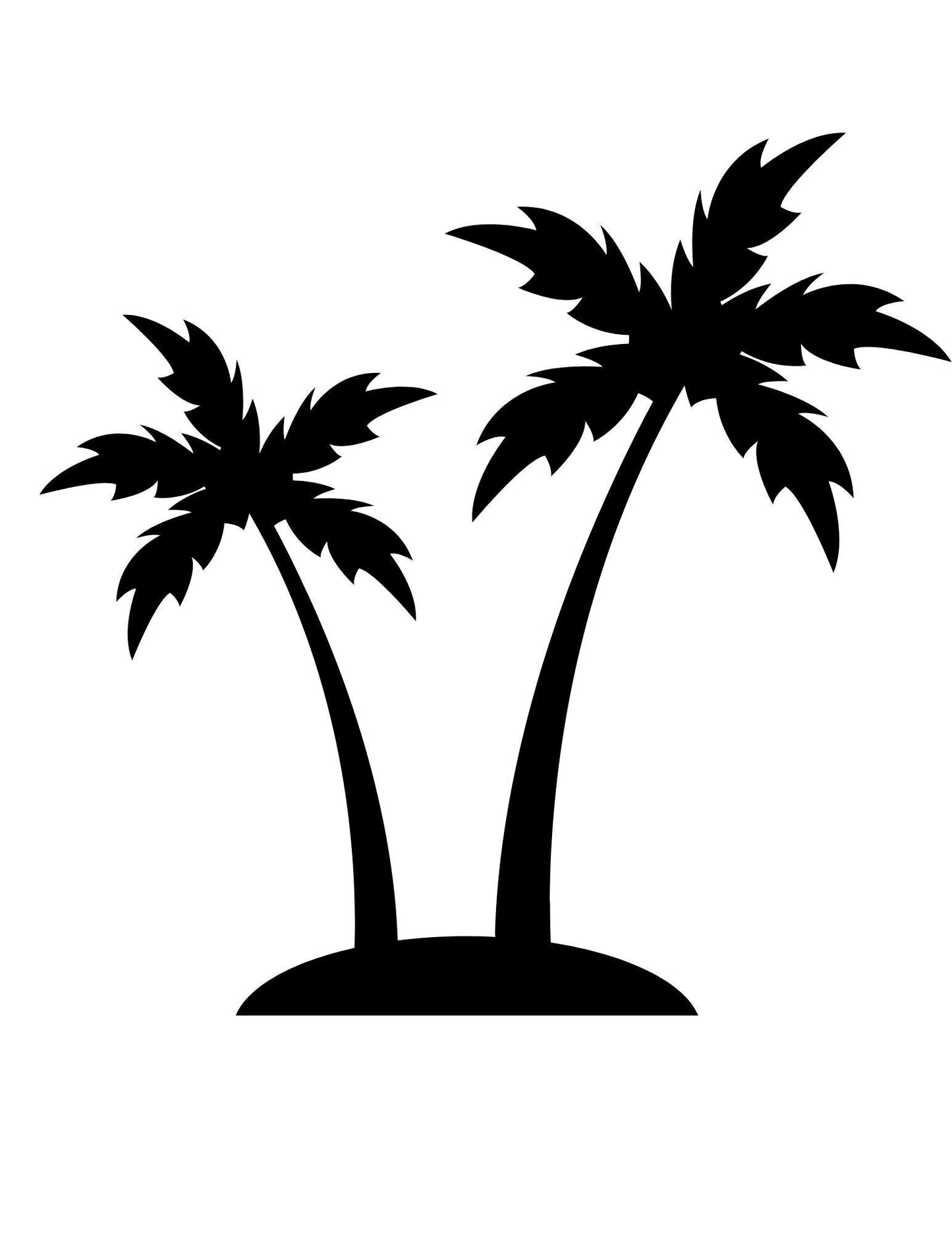 PALM TREE Decal Tropical Car Summer decal Window Decal Rtic/Yeti Cup Decal