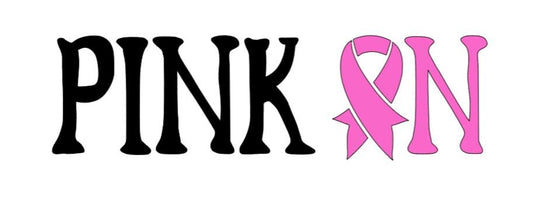 VINYL Decal | PINK ON Decal | Breast Cancer Awareness Decal | Breast Cancer Window Decal | Vinyl Sticker | Cup Decal Computer Decal