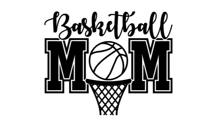 Basketball Mom Decal | Vinyl Basketball Mom Sticker | Solid Ball Design | Choose Your Style: Outline, Solid Color, or Orange | Perfect Mother’s Day Gift | Car & Window Decal