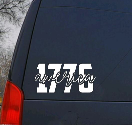 VINYL Car Decal | 1776 America Decal | Independence day Decal | Constitution Decal | Car, Computer, Glass Decal