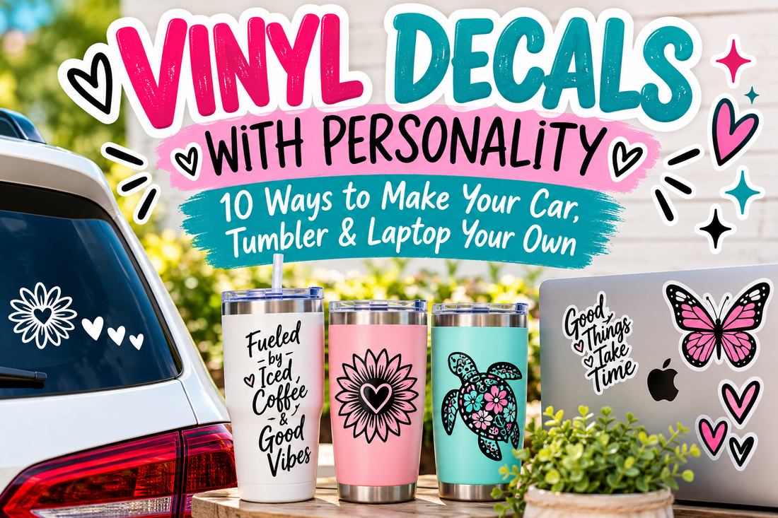 Vinyl Decals With Personality: 10 Ways to Make Your Car, Tumbler & Laptop Your Own